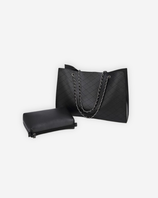 BAGZIO Signature Chain Tote Set